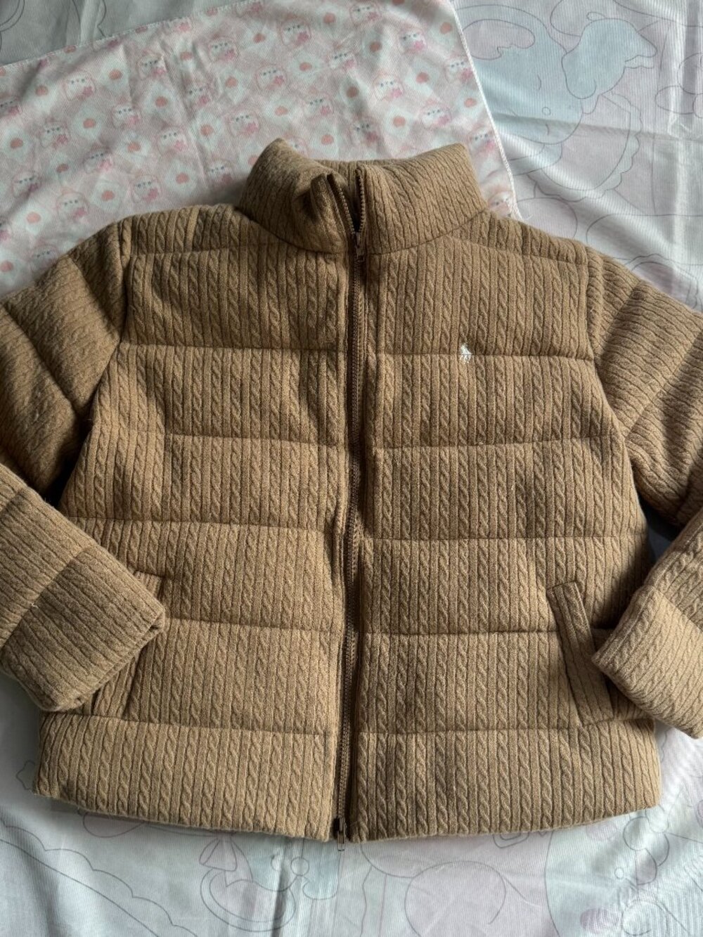 Ralph Lauren Cable-Quilted Jacket